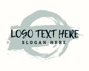 Hobby Store - Grunge Emblem Wordmark logo design
