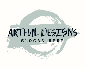 Grunge Emblem Wordmark logo design