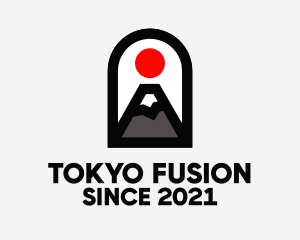 Tokyo - Mount Fuji Arch Doorway logo design