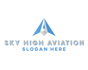 Aviation - Blue Arrow Aviation logo design