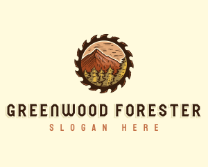 Mountain Forest Woodwork logo design