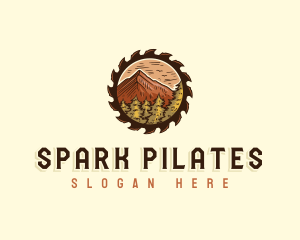 Wood - Mountain Forest Woodwork logo design