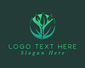 Leaf - Green Sprout Leaf logo design