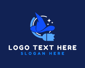 Clean - Wizard Hat Cleaning logo design
