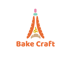 French Bread Bakery logo design