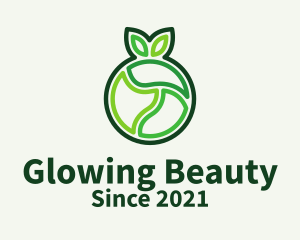 Juicer - Green Outline Fruit logo design