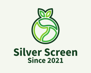 Fruit Shop - Green Outline Fruit logo design