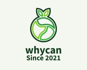 Produce - Green Outline Fruit logo design