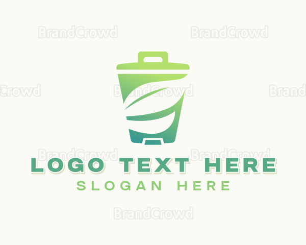 Eco Garbage Trash Logo