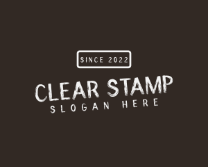 Retro Stamp Clothing logo design