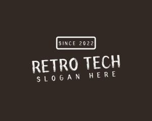 Retro Stamp Clothing logo design