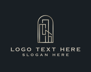 Luxury - Premium Real Estate Building logo design