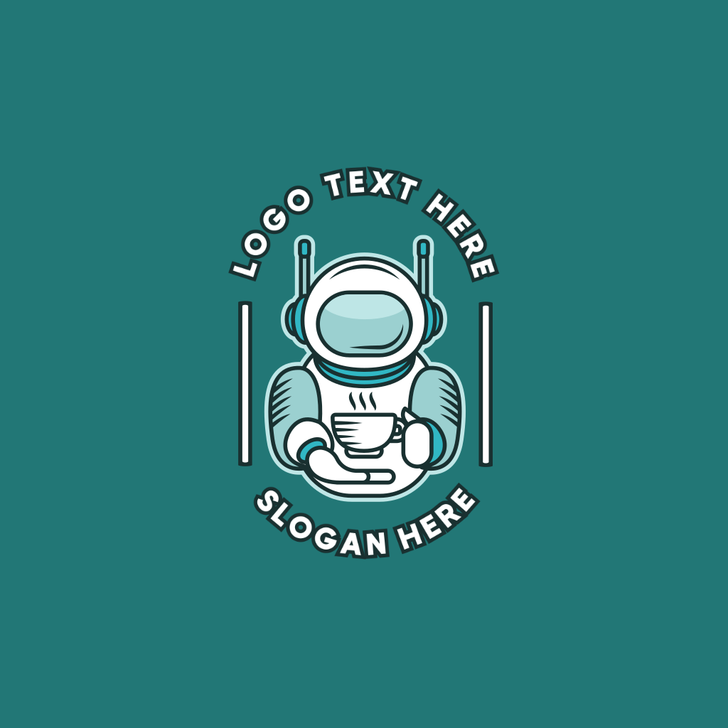 Spacesuit Coffee Cafe Logo | BrandCrowd Logo Maker