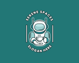 Spacesuit Coffee Cafe logo design