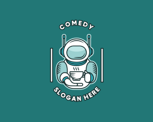 Exploration - Spacesuit Coffee Cafe logo design