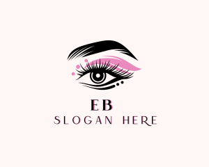 Beautician - Eyelash Makeup Threading logo design