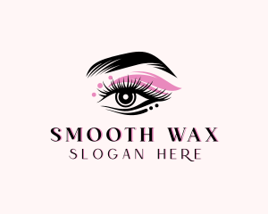 Eyelash Makeup Threading logo design