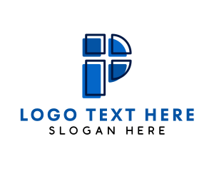 Professional - Modern Professional Window Letter P logo design