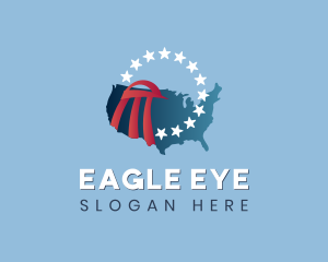 America Eagle Stars logo design