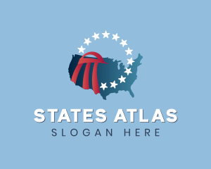 America Eagle Stars logo design