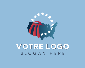 United States - America Eagle Stars logo design