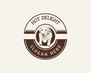 Dog Vintage Grooming logo design