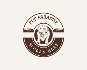 Dog Vintage Grooming logo design