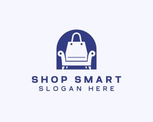 Chair Shopping Bag logo design