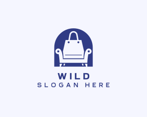 Marketplace - Chair Shopping Bag logo design