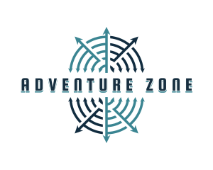 Adventure Navigation Arrow logo design