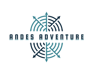 Adventure Navigation Arrow logo design