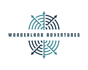 Adventure Navigation Arrow logo design