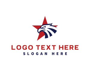 America - Eagle Star Patriot logo design