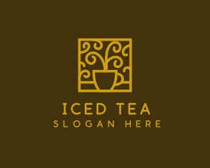 Elegant Coffee Teacup logo design