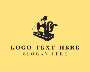 Knitter - Sewing Machine Tailor logo design