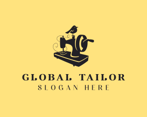 Sewing Machine Tailor logo design