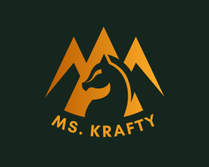 Camping - Mountain Adventure Horse logo design