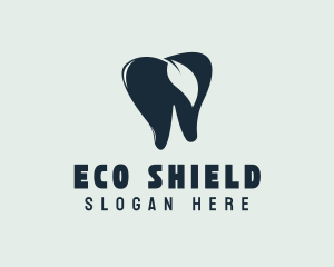 Blue Eco Tooth logo design