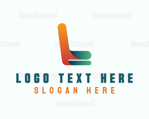 Gradient Freight Letter L Logo