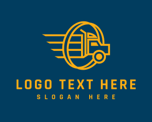 Driver - Professional Trucking Logistics logo design