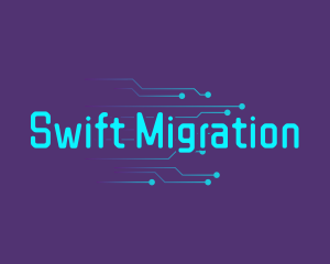 Migration - Software Circuit Technology logo design