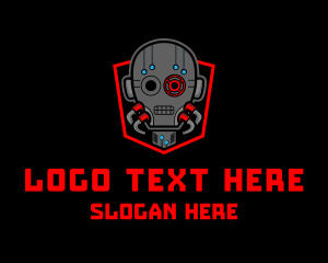 Interactive - Robotic Cyber Game logo design