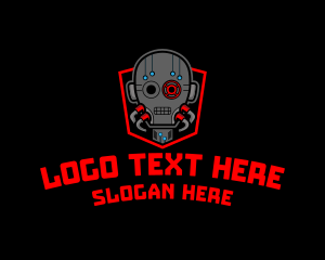 Vlogging - Robotic Cyber Game logo design