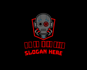 Online - Robotic Cyber Game logo design