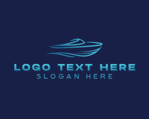 Ferry - Speedboat Ferry Transport logo design