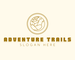 Mountain Trail Ravine Gorge logo design