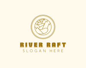 Mountain Trail Ravine Gorge logo design