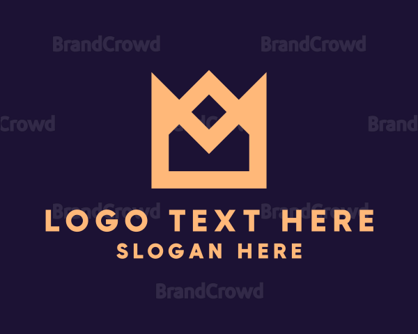 Simple Crown Envelope Logo
