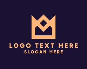 Geometric - Simple Crown Envelope logo design