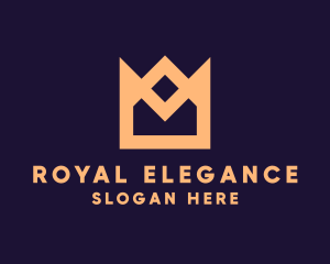 Regalia - Simple Crown Envelope logo design